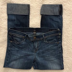 CITIZEN OF HUMANITY “ THE DANI” Cropped light weight denim capri Size 29